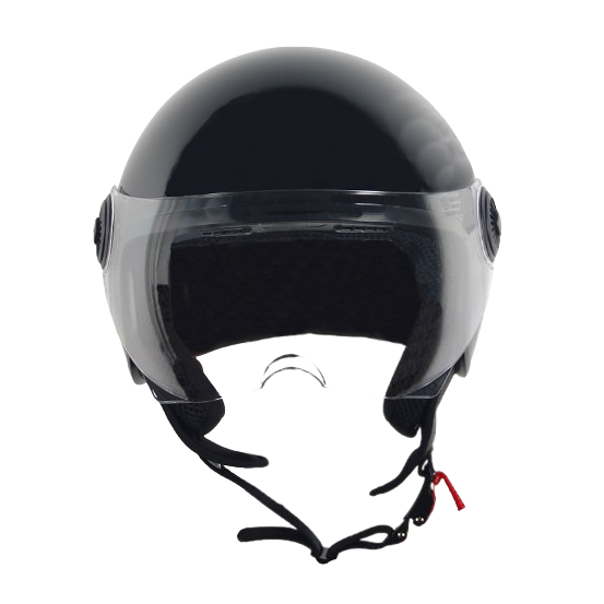 Casque Jet VITO Loreto Noir Brillant
