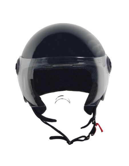 Casque Jet VITO Loreto Noir Brillant