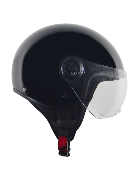 Casque Jet VITO Loreto Noir Brillant