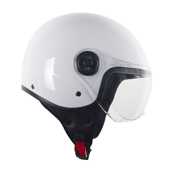 Casque Jet VITO Loreto Blanc Brillant
