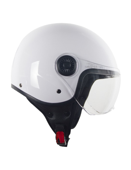 Casque Jet VITO Loreto Blanc Brillant