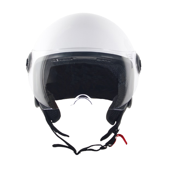 Casque Jet VITO Loreto Blanc Brillant