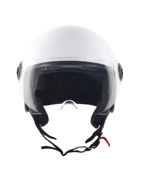 Casque Jet VITO Loreto Blanc Brillant