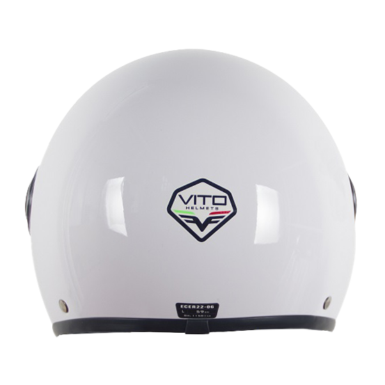 Casque Jet VITO Loreto Blanc Brillant