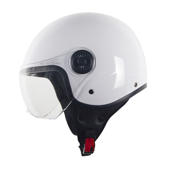 Casque Jet VITO Loreto Blanc Brillant