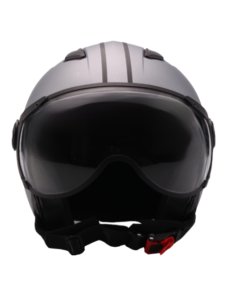 Casque Jet VITO Moda Gris Mat