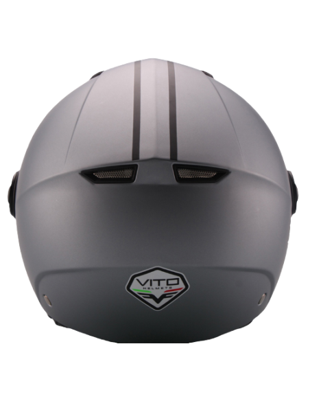 Casque Jet VITO Moda Gris Mat
