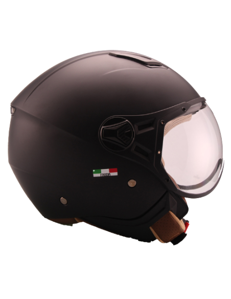 Casque Jet VITO Moda Noir Mat