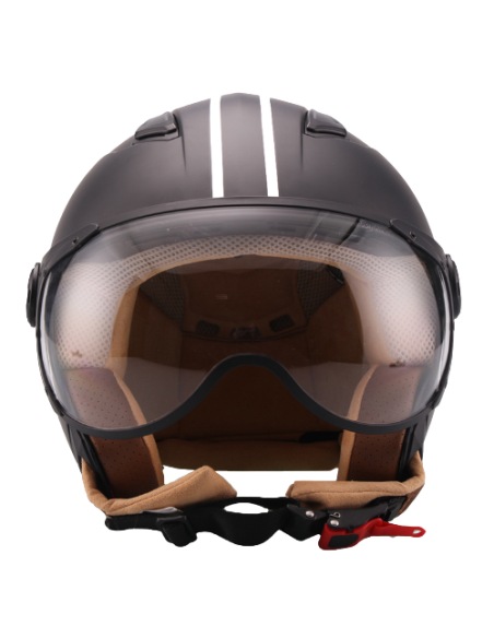 Casque Jet VITO Moda Noir Mat