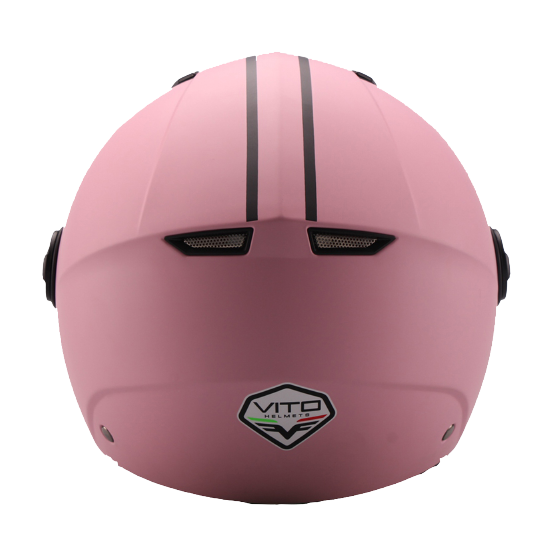 Casque Jet VITO Moda Rose Mat