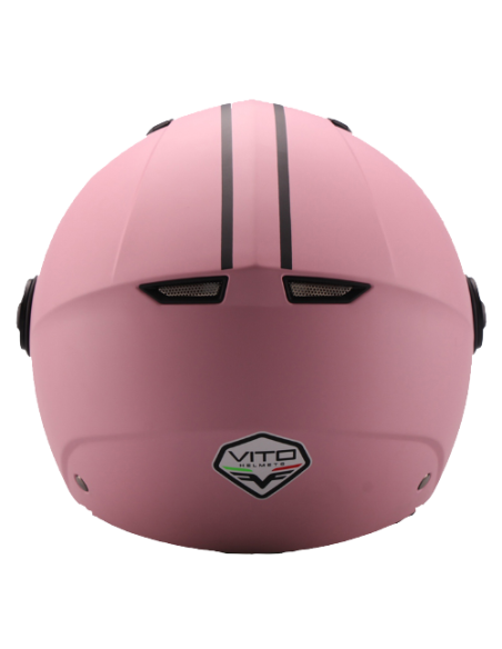Casque Jet VITO Moda Rose Mat
