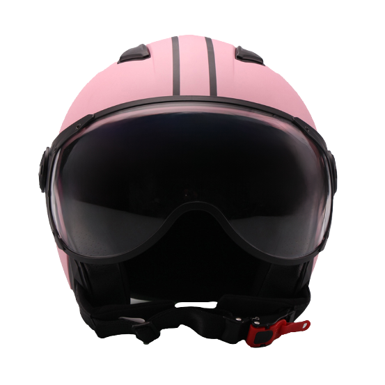 Casque Jet VITO Moda Rose Mat