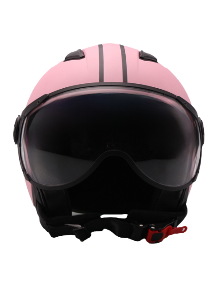 Casque Jet VITO Moda Rose Mat