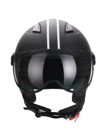 Casque Jet VITO Moda Notte Noir Mat