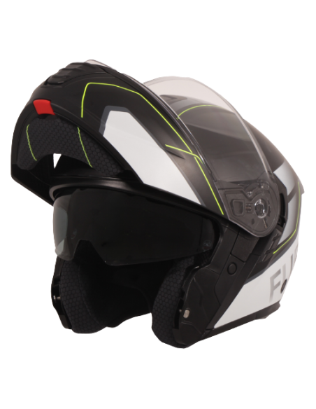 Casque modulable VITO Furio Noir / Fluo