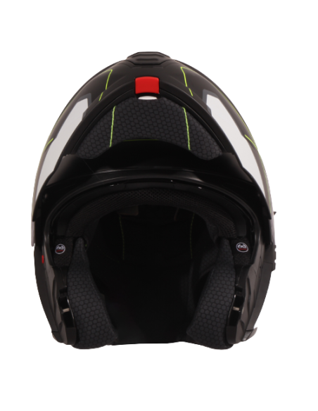 Casque modulable VITO Furio Noir / Fluo