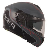 Casque modulable VITO Furio Noir / Rouge 2