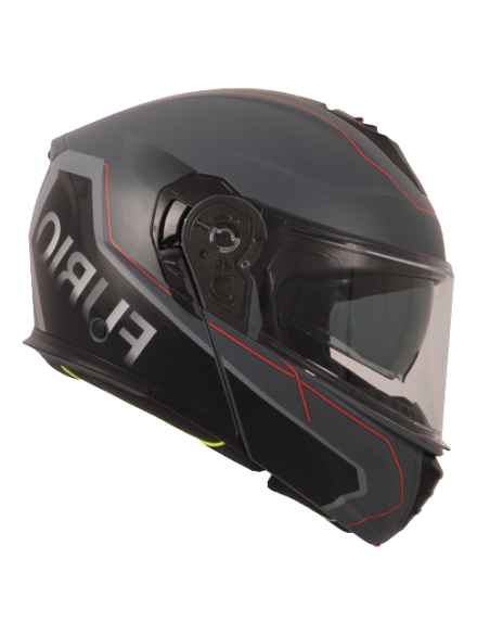 Casque modulable VITO Furio Noir / Rouge