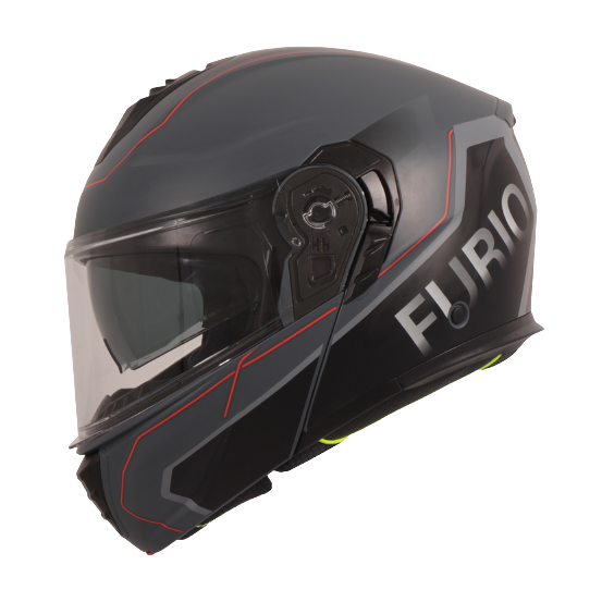 Casque modulable VITO Furio Noir / Rouge