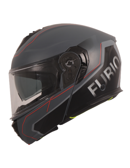 Casque modulable VITO Furio Noir / Rouge