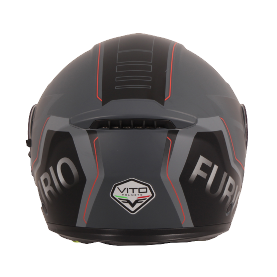 Casque modulable VITO Furio Noir / Rouge
