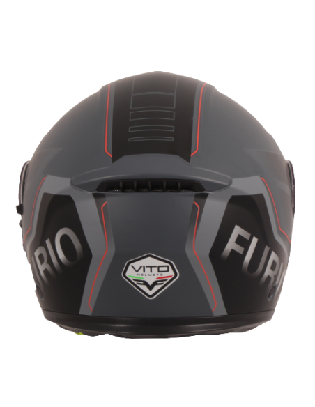 Casque modulable VITO Furio Noir / Rouge