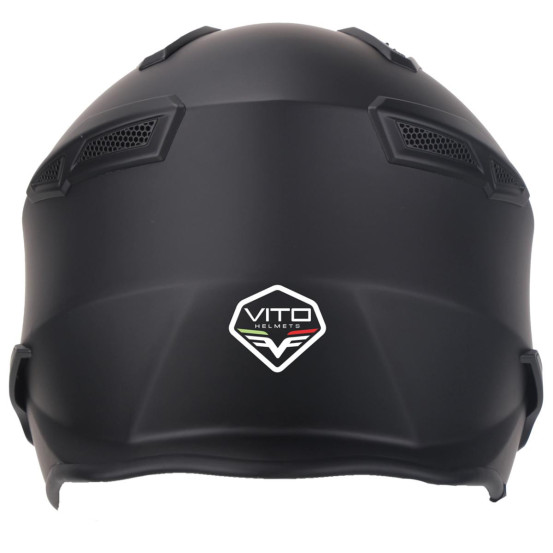 Casque Jet VITO Bruzano Noir Mat
