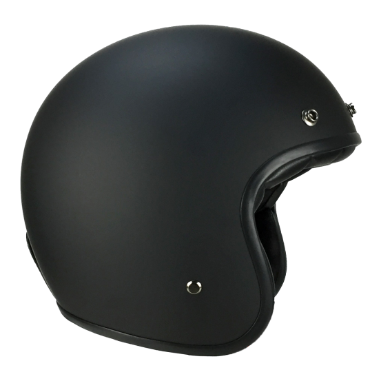 Casque Jet VITO Grande Noir Mat
