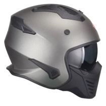 Casque Jet VITO Bruzano Titane Mat 2