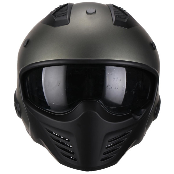 Casque Jet VITO Bruzano Titane Mat