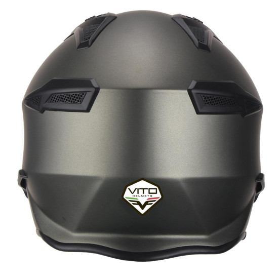Casque Jet VITO Bruzano Titane Mat