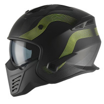 Casque Jet VITO Bruzano Noir Mat / Fluo 2