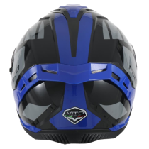 Casque intégral VITO Presto Bleu Brillant / Noir 2