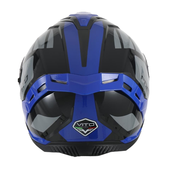 Casque intégral VITO Presto Bleu Brillant / Noir