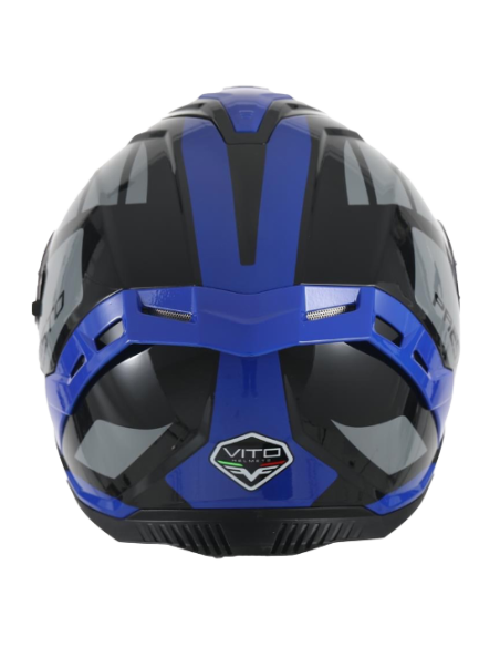Casque intégral VITO Presto Bleu Brillant / Noir