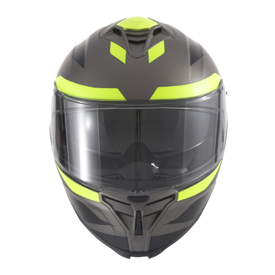 Casque intégral VITO Presto Noir / Titane / Fluo