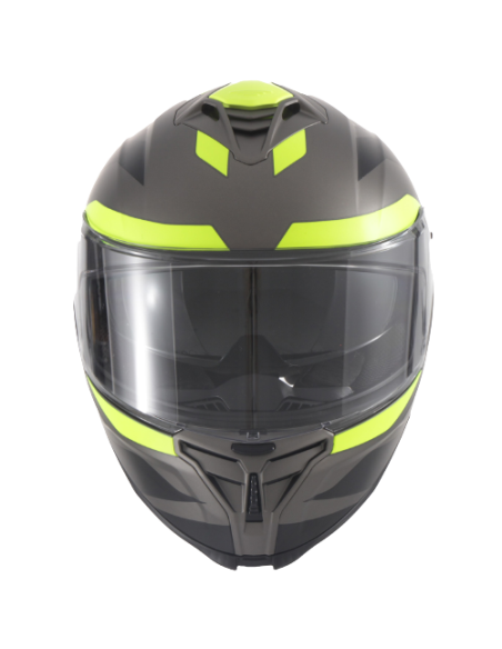 Casque intégral VITO Presto Noir / Titane / Fluo