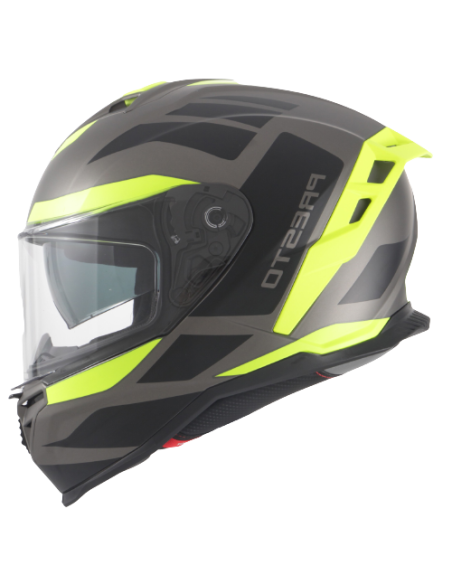 Casque intégral VITO Presto Noir / Titane / Fluo