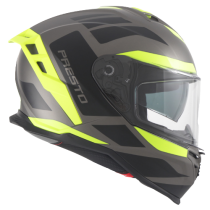 Casque intégral VITO Presto Noir / Titane / Fluo 2