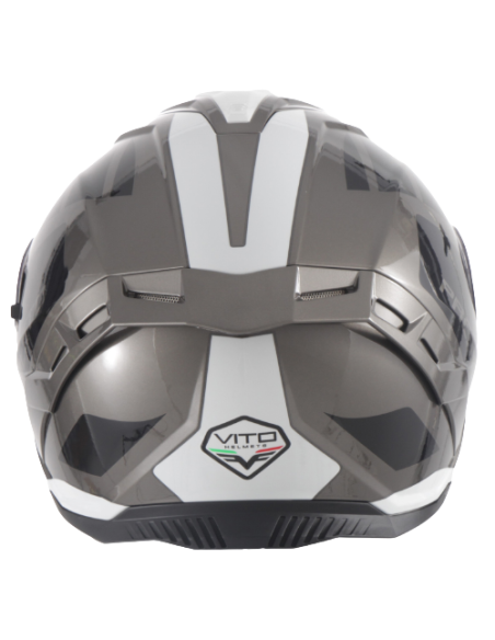 Casque intégral VITO Presto Gris Brillant / Noir