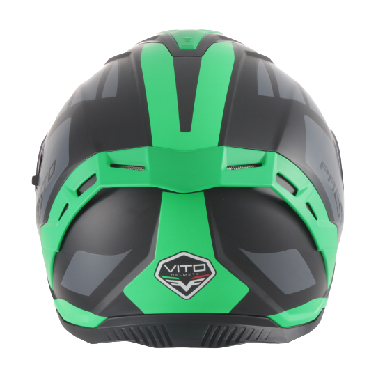 Casque intégral VITO Presto Vert Mat / Noir