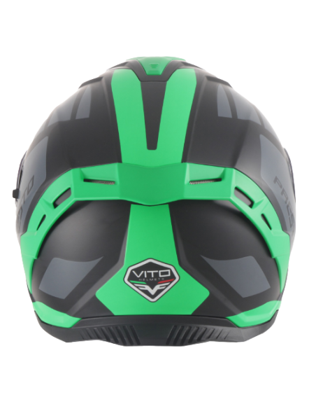 Casque intégral VITO Presto Vert Mat / Noir
