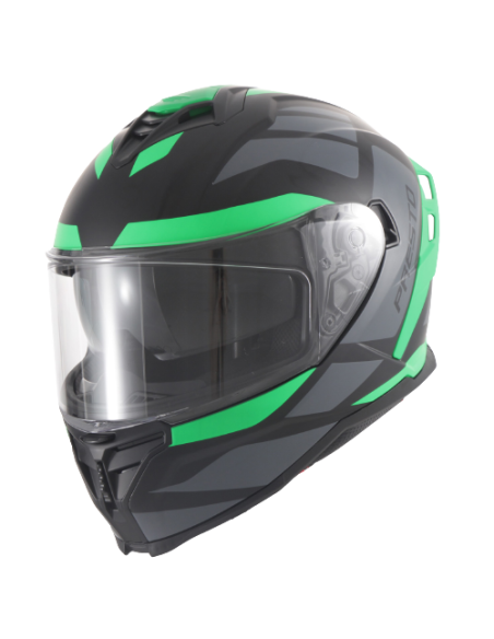 Casque intégral VITO Presto Vert Mat / Noir