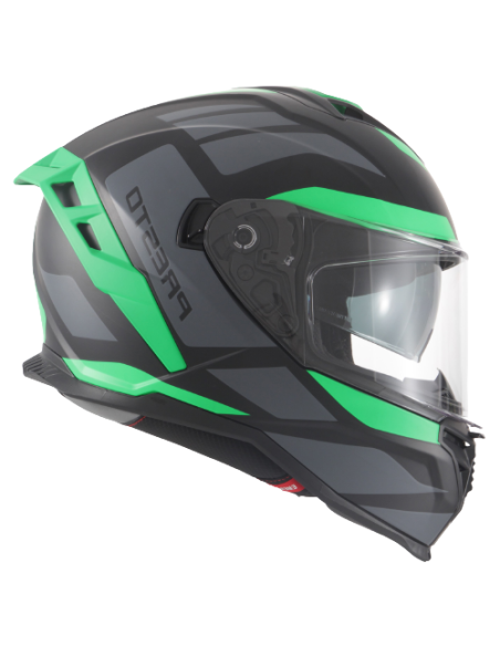 Casque intégral VITO Presto Vert Mat / Noir