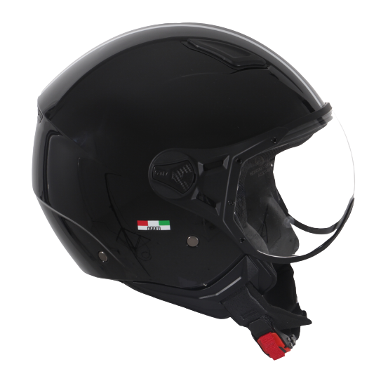 Casque Jet VITO Moda Noir Brillant