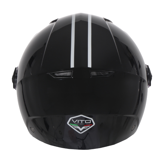 Casque Jet VITO Moda Noir Brillant