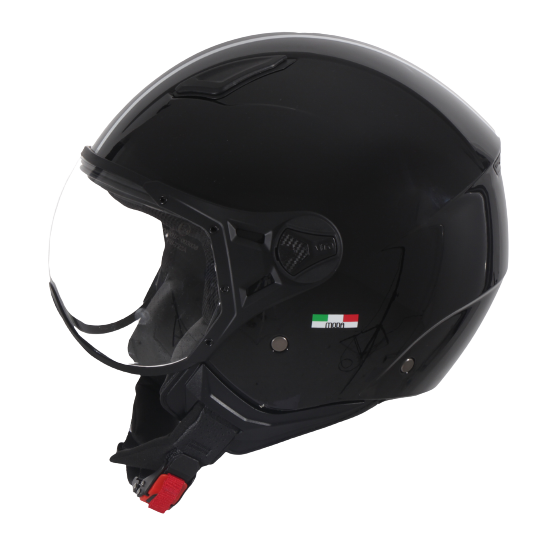 Casque Jet VITO Moda Noir Brillant