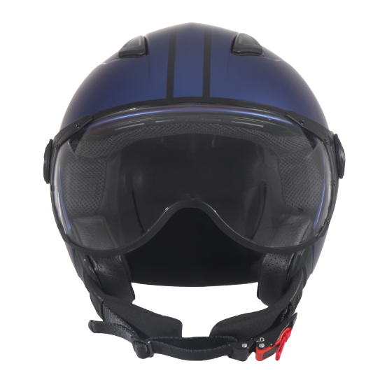 Casque Jet VITO Moda Bleu Mat