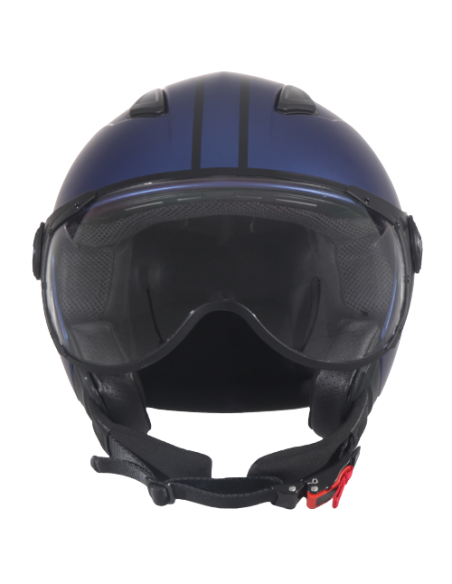 Casque Jet VITO Moda Bleu Mat