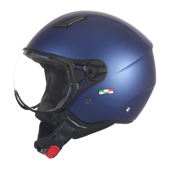 Casque Jet VITO Moda Bleu Mat